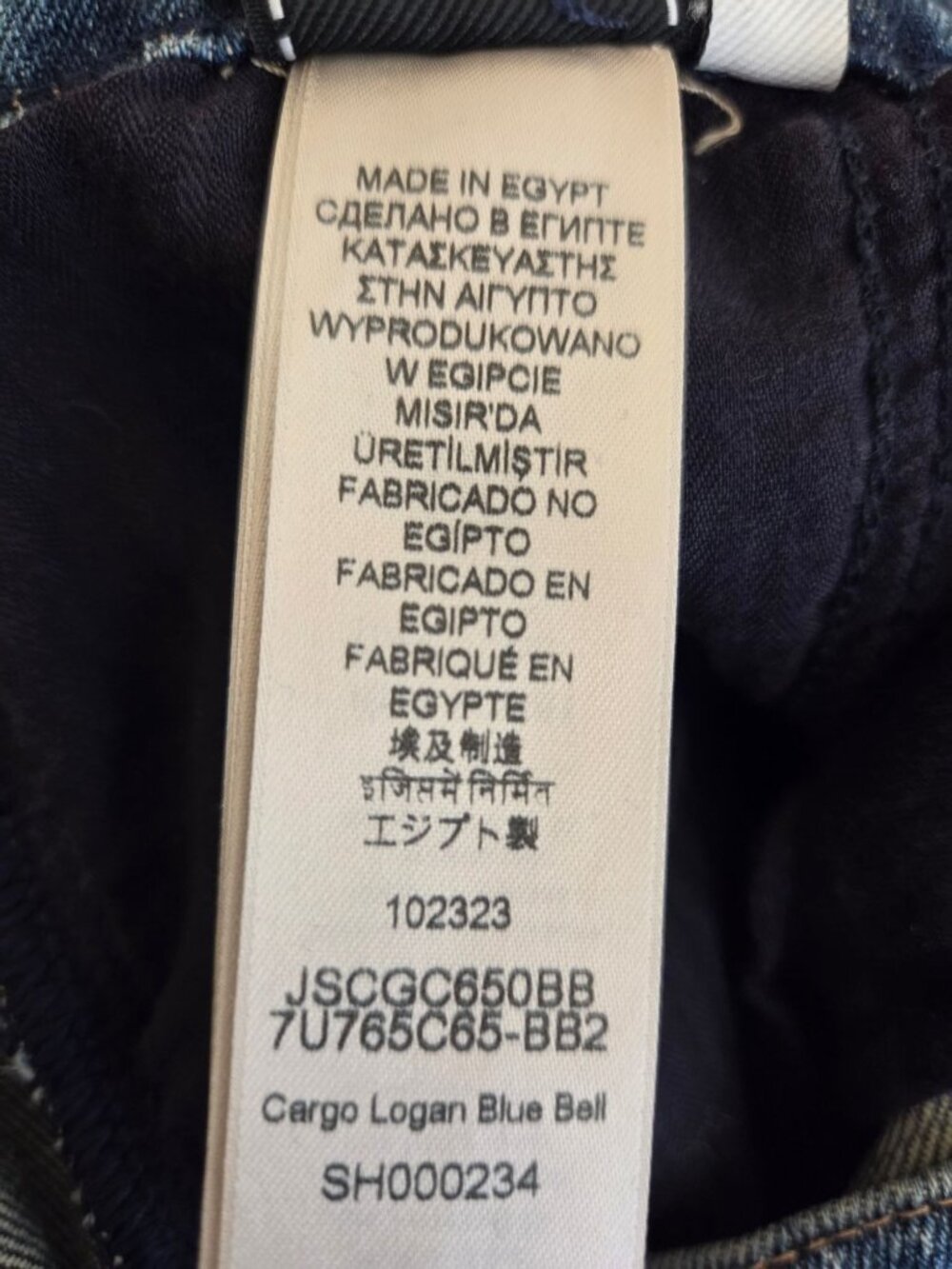 Womens 7 For All Mankind Cargo Logan Blue Bell Denim Jeans Size 31 Retro - Picture 3 of 8